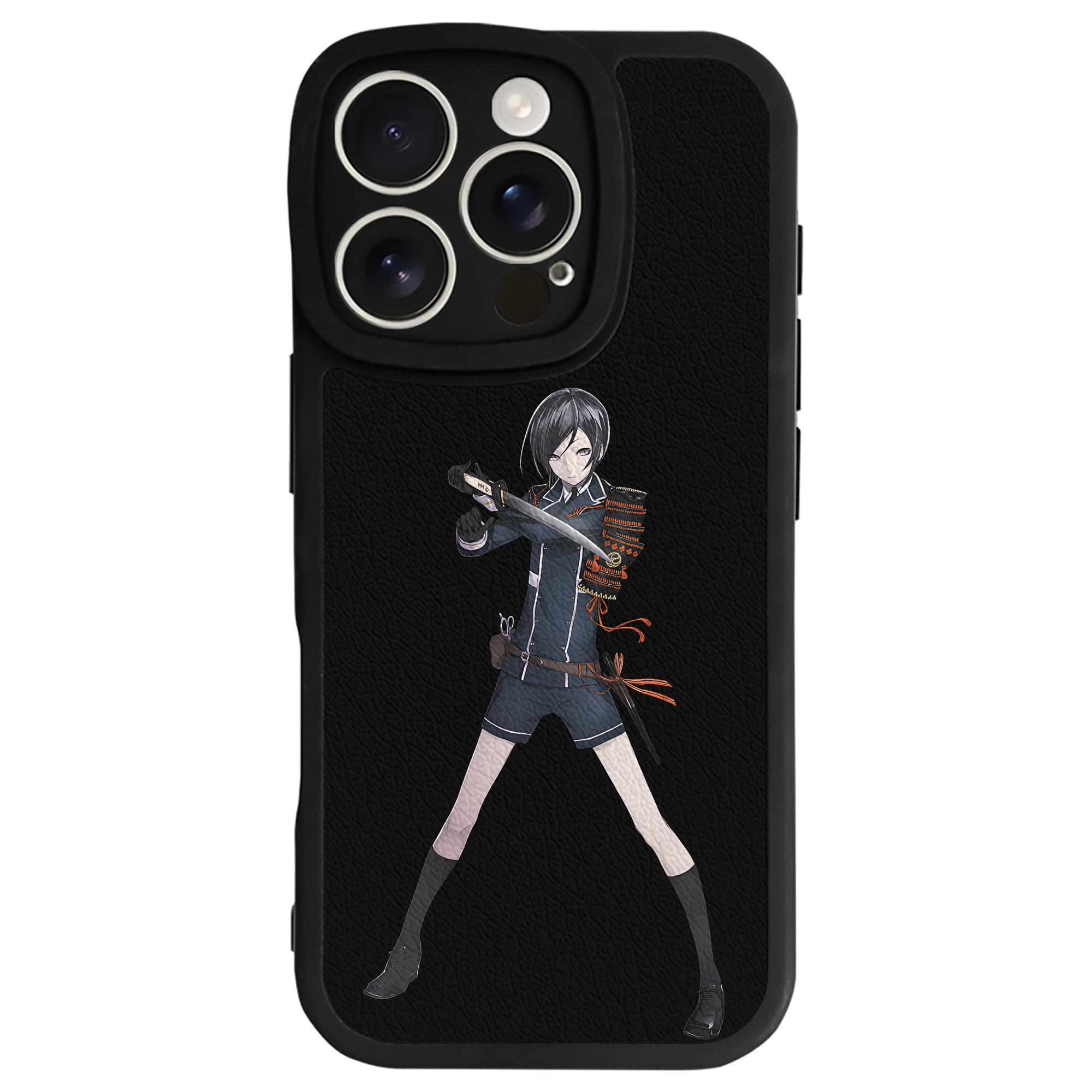 （画像用） 刀剣乱舞 Touken Ranbu 【iPhone 16シリーズ対応】シリコンスマホケース（レザー調） 材質：シリコン